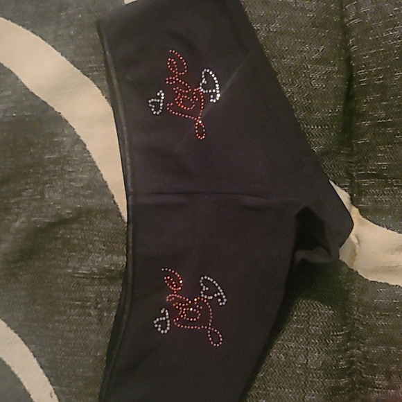 Shades of Love Black Booty Shorts sz l - Picture 3 of 5